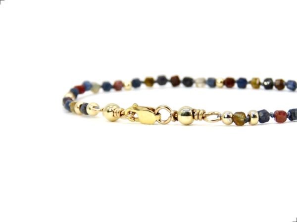 Pulsera Zafiro Rubí Oro Italiano 14k By Thiago Turcott® - Image 3