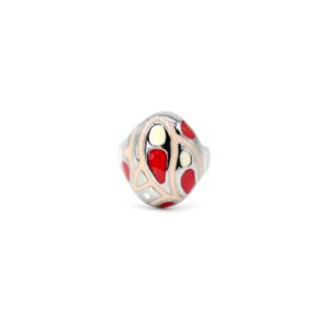 Anillo Eyes Enamel Multicolor Titanio 18k