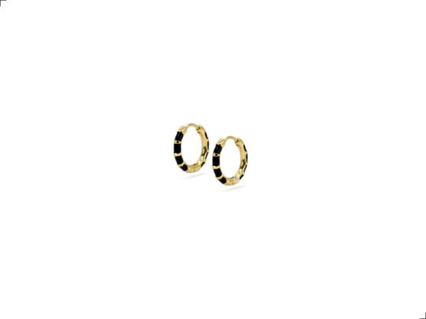 Arracadas Titanio 18k Zebra Negro By Thiago Turcott®