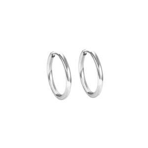 Aretes Arracadas Titanio 18k Simple Desing 16mm By Thiago Turcott®