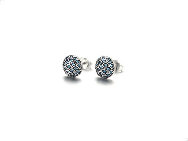 Aretes Zafiros Panal Plata De 1ra Ley 925 By Thiago Turcott® - Image 5