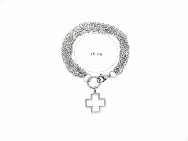 Pulsera Cadenas Cruz Titanio 18k By Thiago Turcott® - Image 5