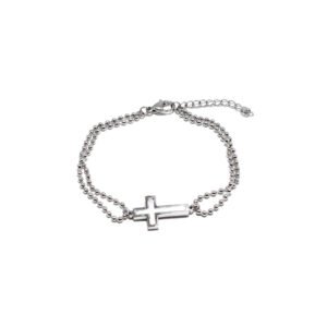 Pulsera Cruz Bolas Titanio 18k By Thiago Turcott®