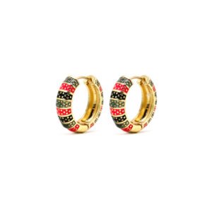 Aretes Gold Filled 18k Enamel Multicolor By Thiago Turcott®