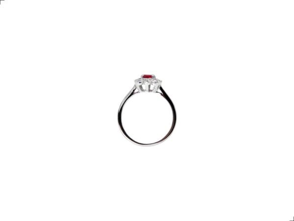 Anillo Solitario Rubí Cereza Plata Esterlina 925 By Thiago Turcott® - Image 4
