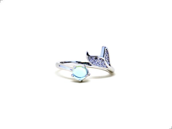 Anillo Aguamarina Plata 1ra Ley 925 Sirena By Thiago Turcott®