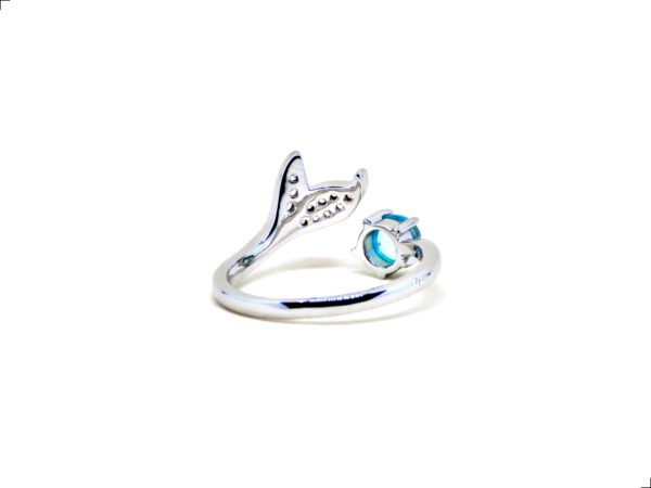 Anillo Aguamarina Plata 1ra Ley 925 Sirena By Thiago Turcott® - Image 6