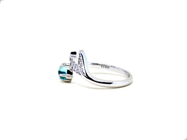 Anillo Aguamarina Plata 1ra Ley 925 Sirena By Thiago Turcott® - Image 4