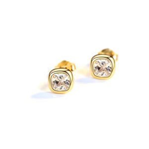 Aretes Plata 1ra Ley 925/18k Square By Thiago Turcott®