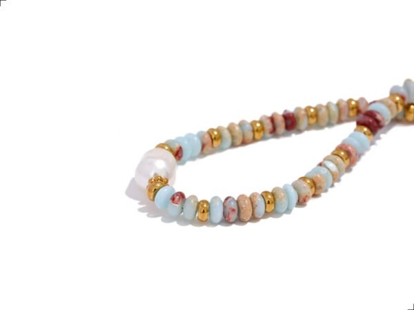 Collar Piedra Natural Perla Titanio 18k By Thiago Turcott® - Image 2