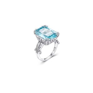 Anillo Aguamarina Plata 1ra Ley 925 Richeliue By Thiago Turcott®