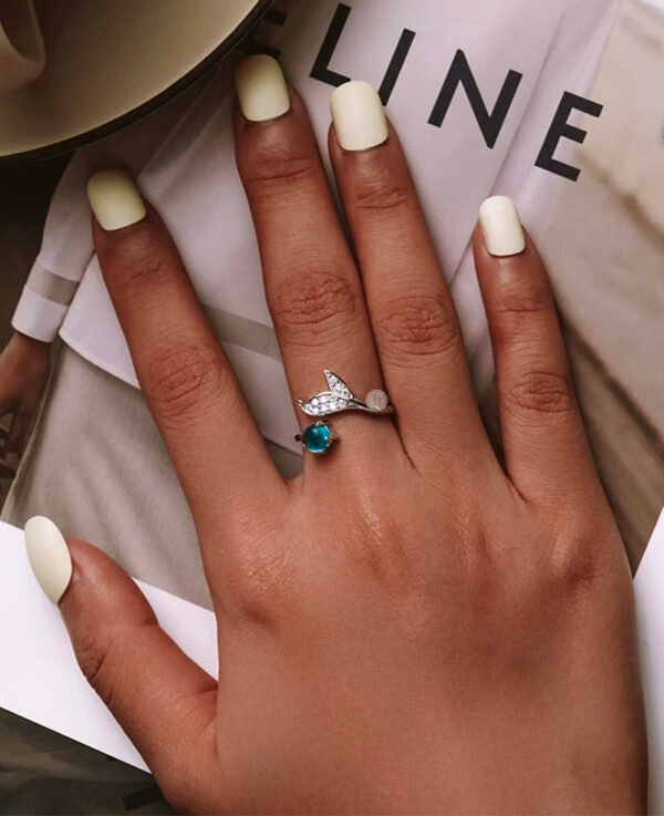 Anillo Aguamarina Plata 1ra Ley 925 Sirena By Thiago Turcott® - Image 7