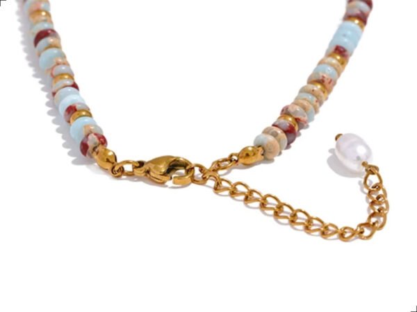Collar Piedra Natural Perla Titanio 18k By Thiago Turcott® - Image 4