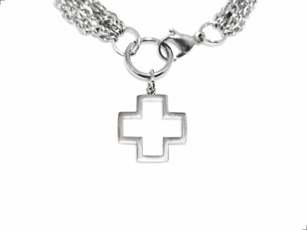 Pulsera Cadenas Cruz Titanio 18k By Thiago Turcott® - Image 3