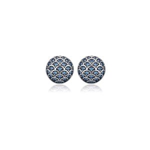 Aretes Zafiros Panal Plata De 1ra Ley 925 By Thiago Turcott®