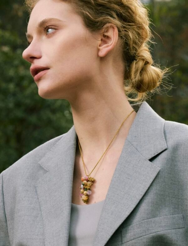 Collar Racimo Piedra Natural Titanio 18k By Thiago Turcott® - Image 5