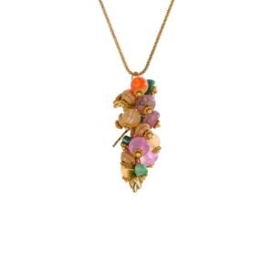 Collar Racimo Piedra Natural Titanio 18k By Thiago Turcott®