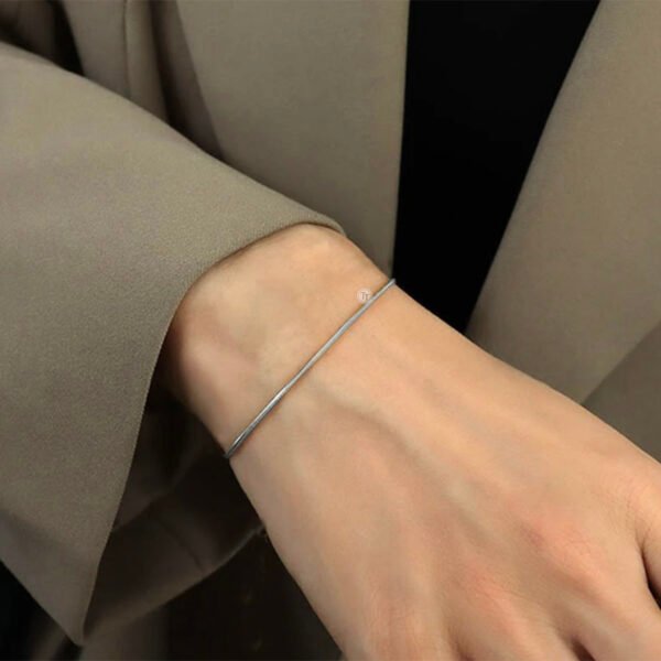 Pulsera Titanio 18k Cola De Topo Silver By Thiago Turcott® - Image 5