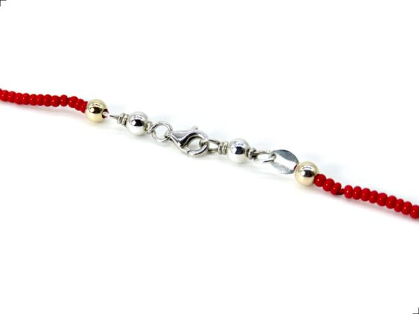 Collar Coral Oro 14k Mix Plata De 1ra Ley 925 Largo 62 Cms By Thiago Turcott® - Image 3