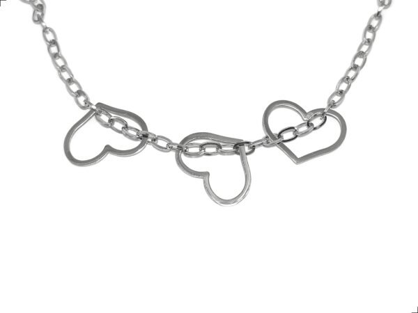 Pulsera 3 Corazones Cadena Titanio 18k By Thiago Turcott® - Image 2