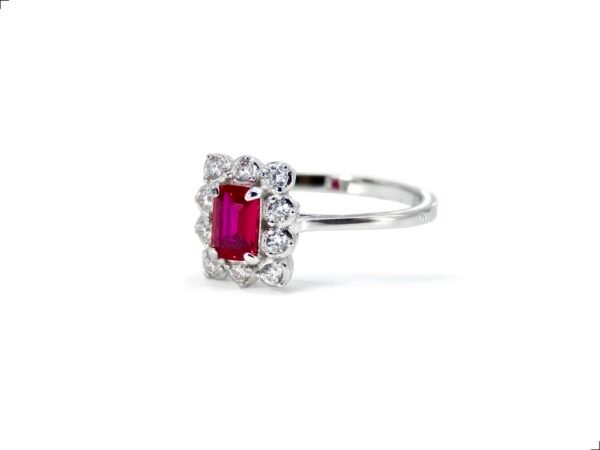 Anillo Solitario Rubí Cereza Plata Esterlina 925 By Thiago Turcott® - Image 3