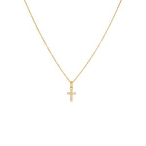 Collar Cruz Chips Plata 925/14k Gold Plating By Thiago turcott®