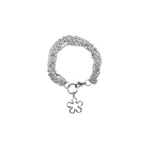 Pulsera Flor Cadenas Titanio 18k By Thiago Turcott®