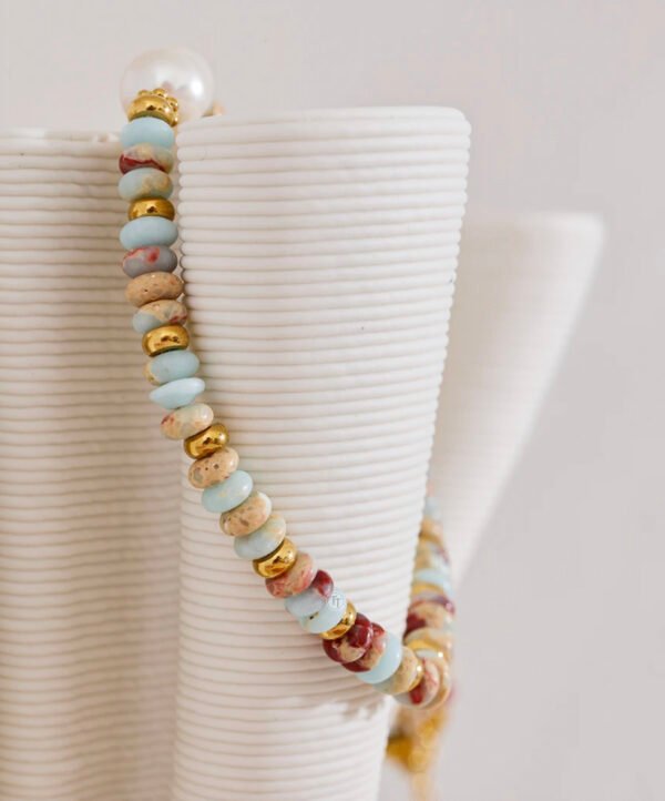 Collar Piedra Natural Perla Titanio 18k By Thiago Turcott® - Image 3