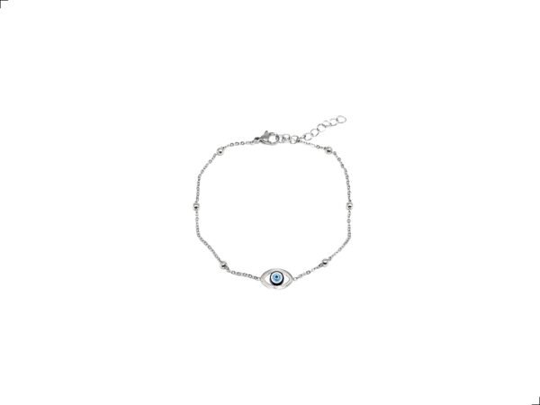 Pulsera Ojo Turco Eslabones Titanio 18k By Thiago Turcott®