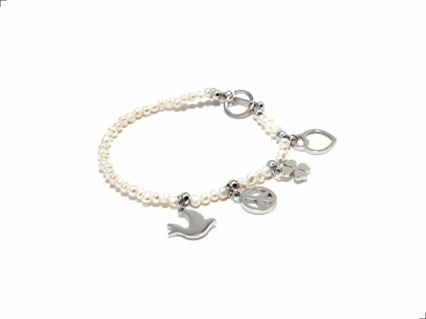 Pulsera Perlas Símbolos Titanio 18k By Thiago Turcott® - Image 2