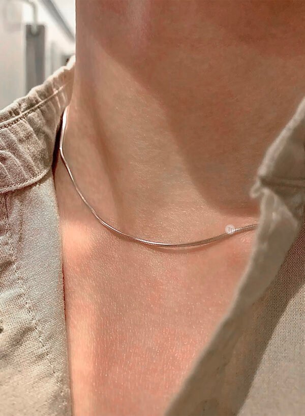 Cadena Titanio 18k Cola De Topo Silver By Thiago Turcott® - Image 4