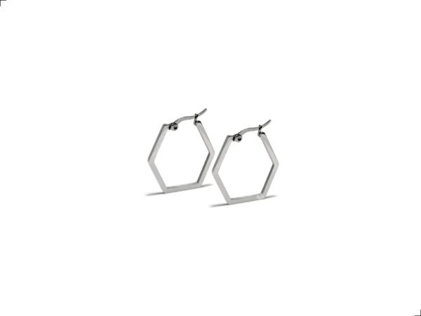 Aretes Pentágono Titanio 18K By Thiago Turcott® - Image 2