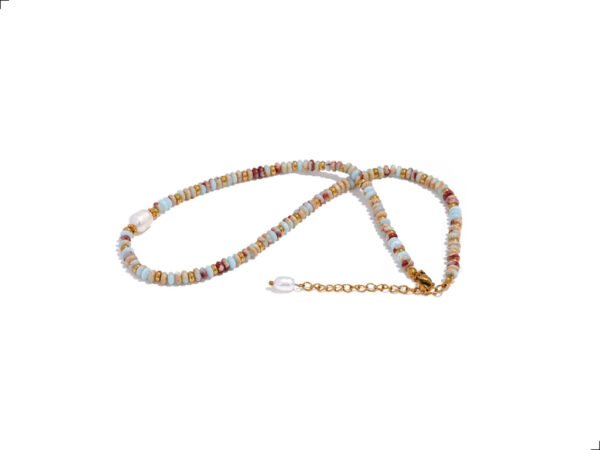 Collar Piedra Natural Perla Titanio 18k By Thiago Turcott® - Image 5
