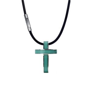 Collar Cruz Enamel Plata De 1ra Ley 925 By Thiago Turcott®