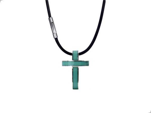 Collar Cruz Enamel Plata De 1ra Ley 925 By Thiago Turcott®