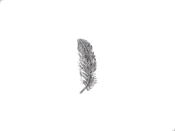 Prendedor Broche Pluma Chips Gold Filled By Thiago Turcott®