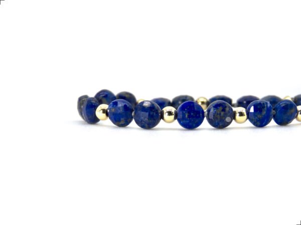 Pulsera Lapislázuli Oro Italiano 14k By Thiago Turcott® - Image 2