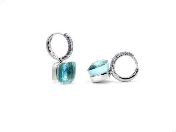Aretes Nudo Topaz Plata Esterlina 925 - Image 2