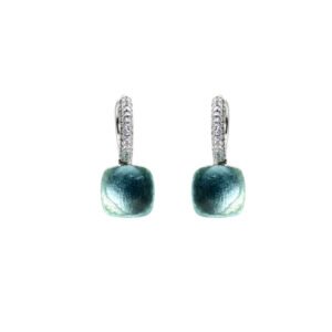 Aretes Nudo Topaz Plata Esterlina 925