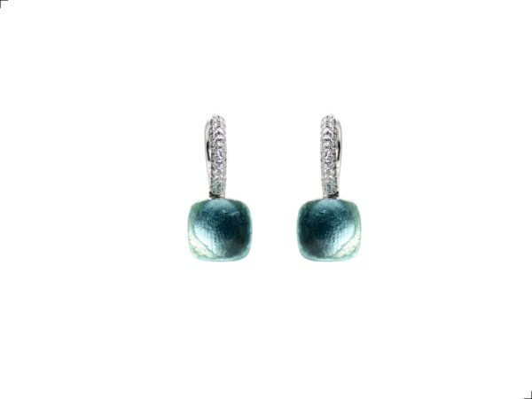 Aretes Nudo Topaz Plata Esterlina 925