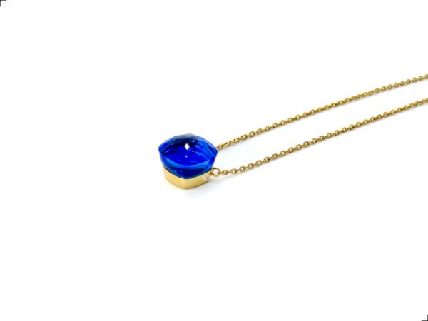 Collar Nudo Zafiro Plata 1ra Ley 925/18k Gold Plating - Image 2