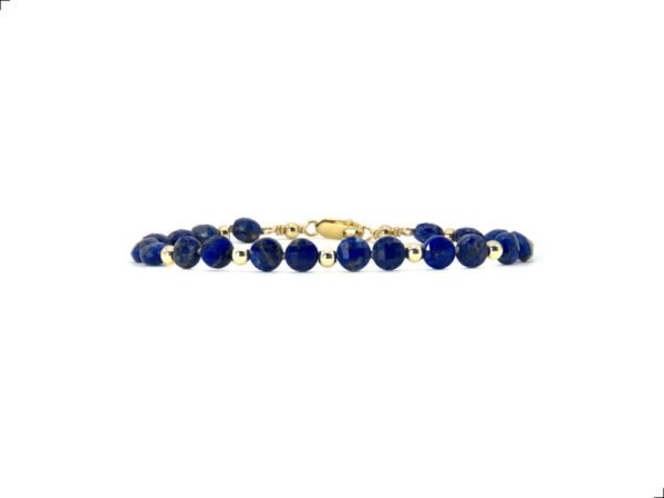 Pulsera Lapislázuli Oro Italiano 14k By Thiago Turcott®