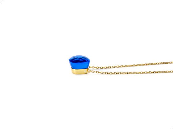 Collar Nudo Zafiro Plata 1ra Ley 925/18k Gold Plating - Image 4