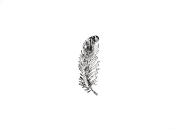 Prendedor Broche Pluma Chips Gold Filled By Thiago Turcott® - Image 2