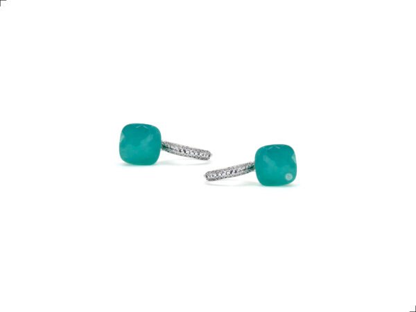 Aretes Nudo Jade Plata Esterlina 925 - Image 4