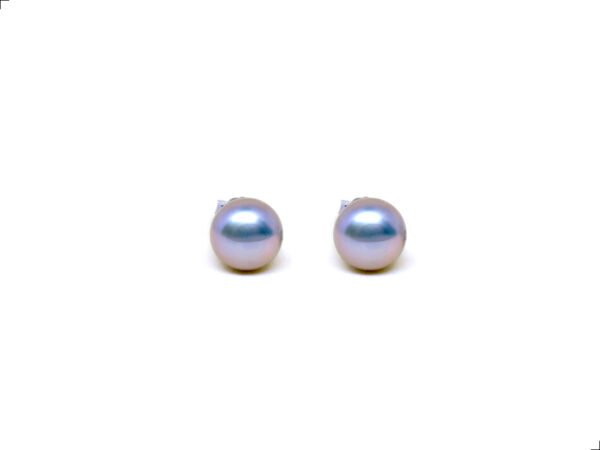 Aretes Perla Natural Gris Plata Esterlina 925 By Thiago Turcott®