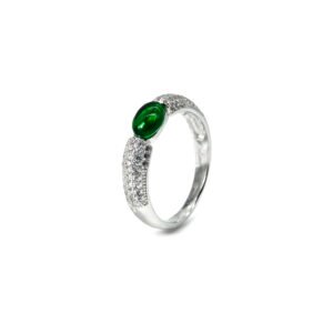 Anillo Esmeralda Cultivada Plata 925 By Thiago Turcott®