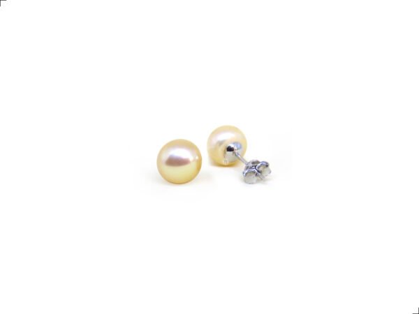 Aretes Perla Natural Plata 1ra Ley 925 By Thiago turcott® - Image 2