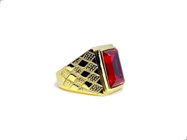 Anillo Rubí Creado Titanio18k Aveiro By Thiago Turcott® - Image 2