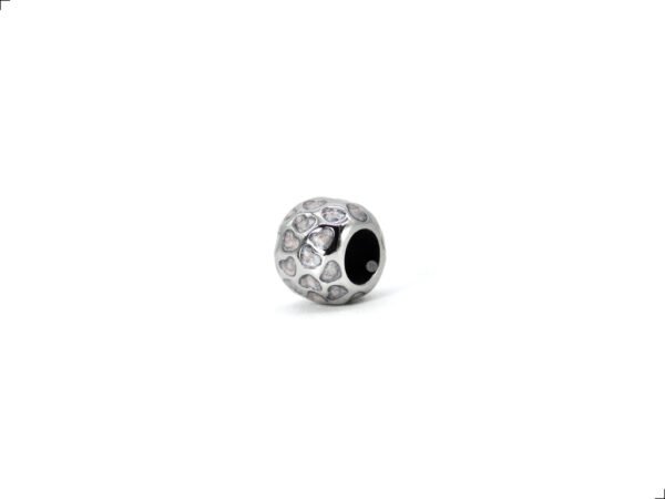 Charm Murano Ojo Rosa Titanio 18k By Thiago Turcott®